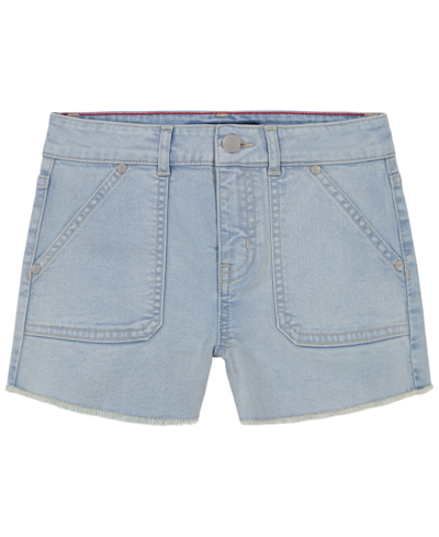 TOMMY HILFIGER LITTLE GIRLS STRETCH DENIM FRAYED HEM SHORTS