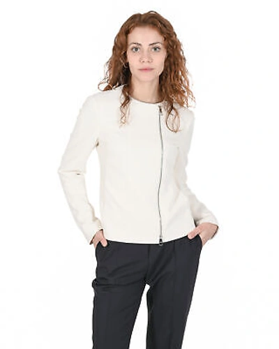 Pre-owned Hugo Boss Women's White Nylon Blend Jacket In White