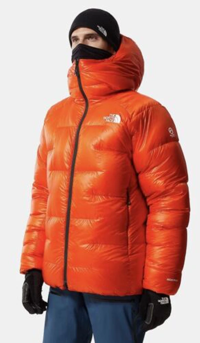 Pre-owned The North Face Men's Summit Red Orange L6 Cloud Down Parka - Brand - Size Xl