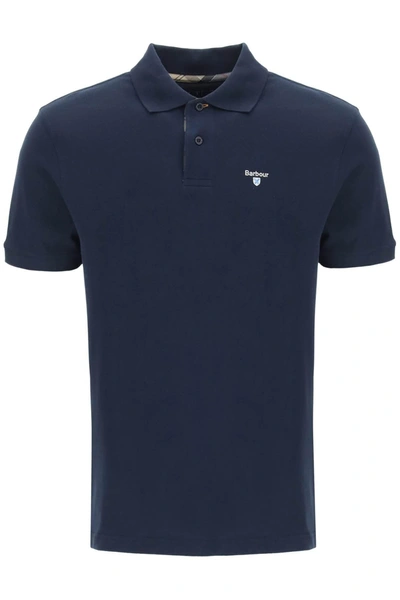 Barbour Logoed Polo Shirt In Black