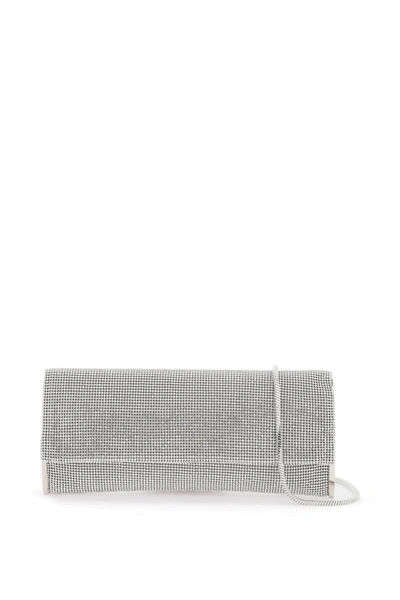 Benedetta Bruzziches Kate Rhinestone-embellished Clutch Bag In Silver