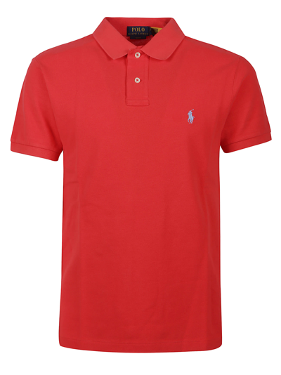 Polo Ralph Lauren Short Sleeve Polo Shirt In Red Reef