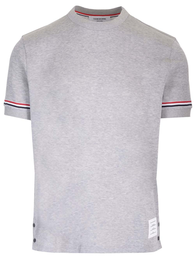Thom Browne Compact Jersey T-shirt In Med Grey