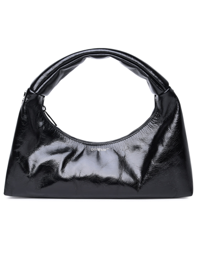 Off-white Arcade Black Leather Bag In Nero
