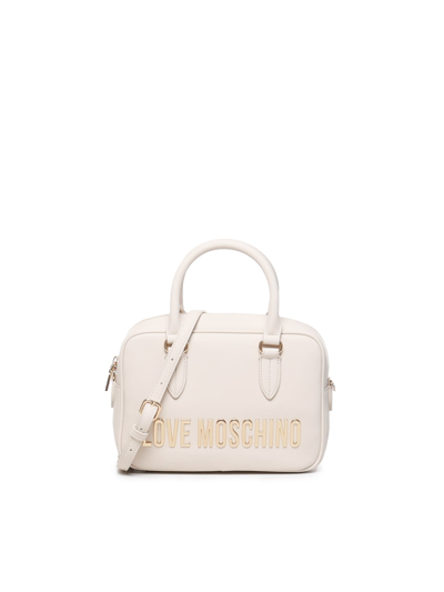 Love Moschino Trunk With Logo In Ivory