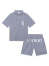 GIVENCHY STRIPED SET WITH GIVENCHY 4G LOGO