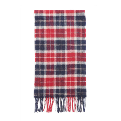 Barbour Scarf Check In Blu