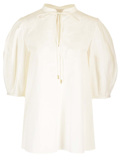 Chloé Cotton Poplin Shirt In White