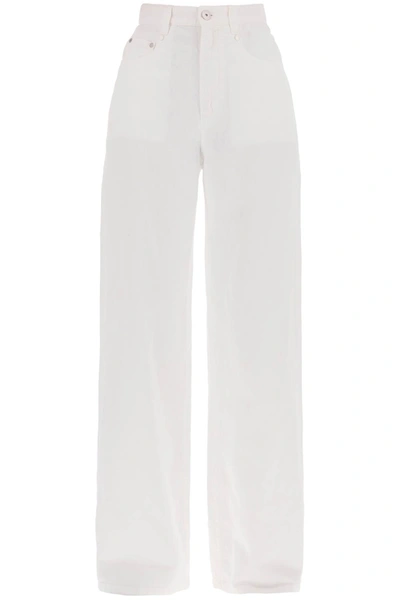 Brunello Cucinelli Cotton And Linen Trousers In White