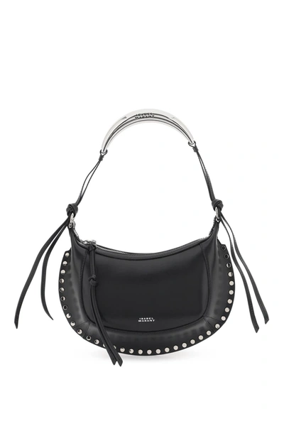 Isabel Marant Oskan Moon Shoulder Bag In Leather In Black