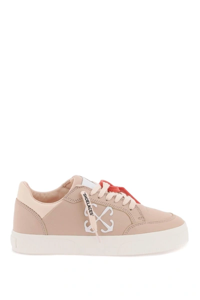 OFF-WHITE OFF WHITE LOW LEATHER VULCANIZED SNEAKERS FOR