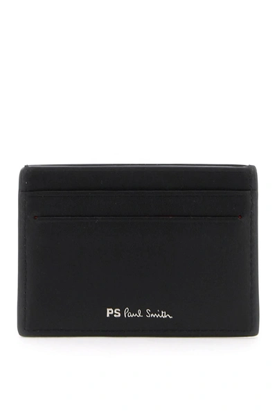 Ps By Paul Smith Zebra Stripe Cardholder In Black