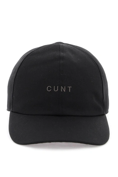 Rick Owens Baseball Cap With Embroidery In Black