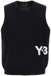 Y-3 Y 3 Knitted Logo Vest In Seven In Black