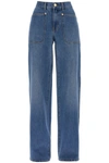 TORY BURCH TORY BURCH HIGH WAISTED CARGO STYLE JEANS IN