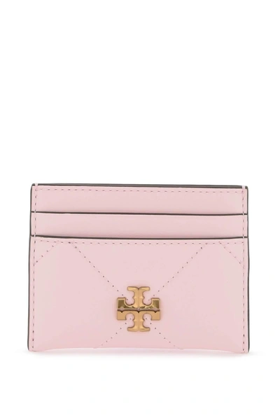 Tory Burch Kira Card Holder With Trapezoid In Pink