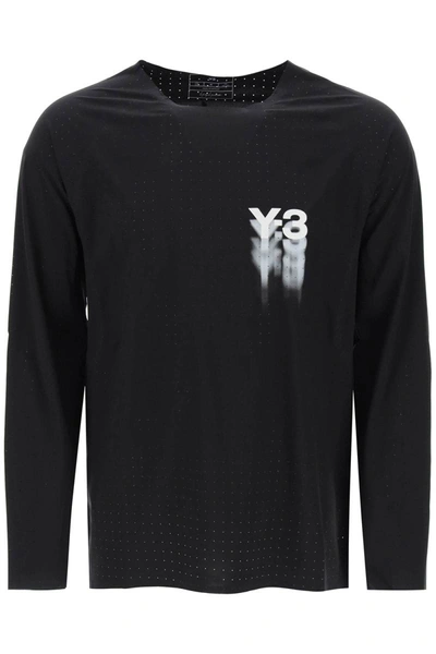 Y-3 Long-sleeved Technical Jersey T-shirt For In Black