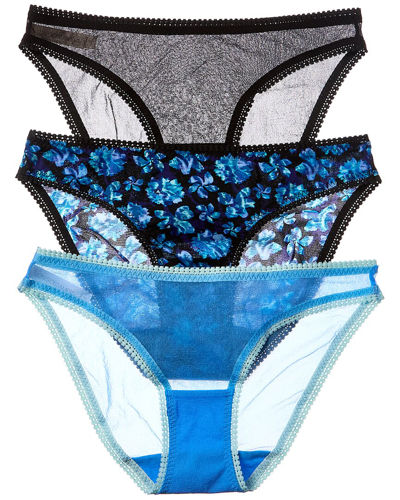 On Gossamer Ongossamer 3pk Hip Bikini In Blue