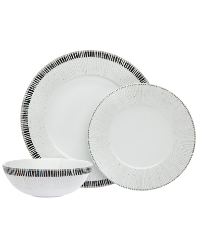 Ricci Argentieri Payton 3pc Porcelain Dinnerware Place Set In White