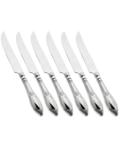 Ricci Argentieri Donatello 18/10 Stainless Steel Steak Knife Set In Metallic