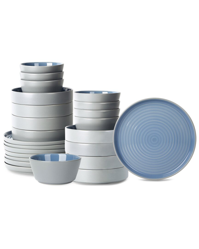 Stone Lain Elica 24 Pc. Dinnerware Set, Service For 8 In Blue