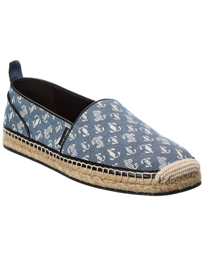 Jimmy Choo Egon Canvas Espadrille In Blue