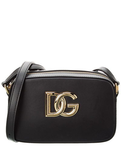 Dolce & Gabbana 3.5 Leather Crossbody In Black