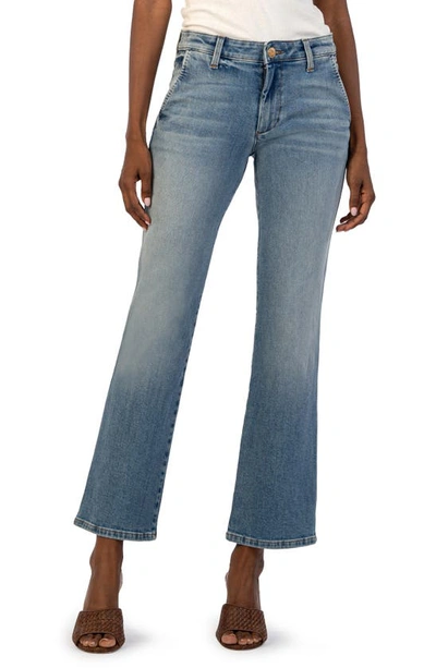 Kut From The Kloth Kelsey Mid Rise Flare Jeans In Decreased