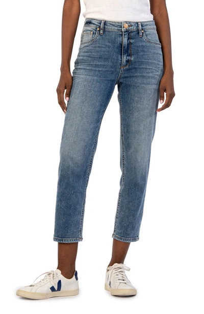 Kut From The Kloth Naomi Crop Straight Leg Girlfriend Jeans In Converted