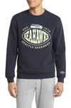 Hugo Boss Boss X Nfl Cotton-blend Sweatshirt With Collaborative Branding In Seahawks