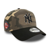 NEW ERA NEW ERA NEW YORK YANKEES CAMO CROWN A-FRAME 9FORTY ADJUSTABLE HAT