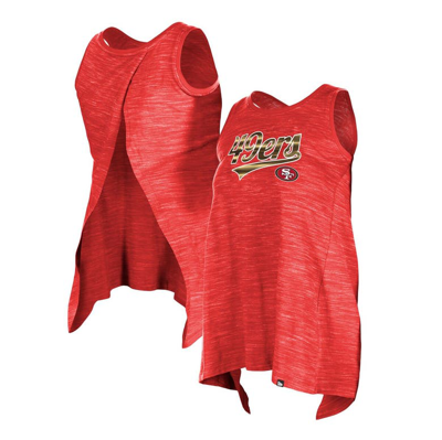 New Era Scarlet San Francisco 49ers  Space Dye Active Tank Top