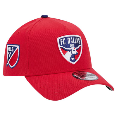 New Era Red Fc Dallas 2024 Kick Off Collection 9forty A-frame Adjustable Hat