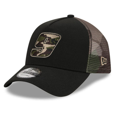 New Era Black Chase Elliott  Camo 9forty A-frame Trucker Adjustable Hat