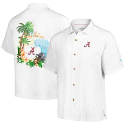 Tommy Bahama White Alabama Crimson Tide Castaway Game Camp Button-up Shirt