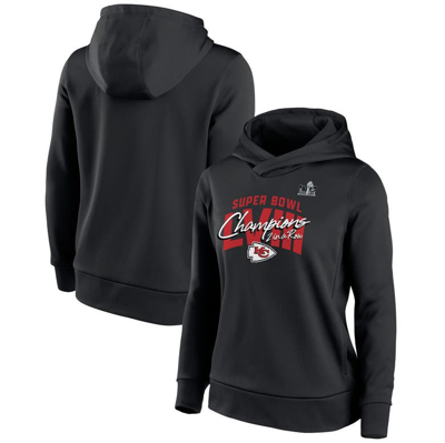 Nike Women's  Black Kansas City Chiefs Super Bowl Lviii Champions Iconic Pullover Hoodie