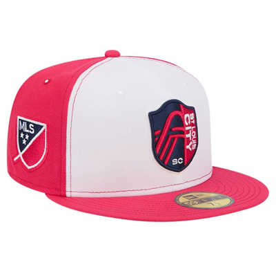 New Era Men's  White, Red St. Louis City Sc 2024 Kick Off Collection 59fifty Fitted Hat In White,red