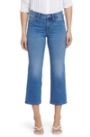 Nydj Teresa Womens Crop Denim Wide Leg Jeans In Bluewater