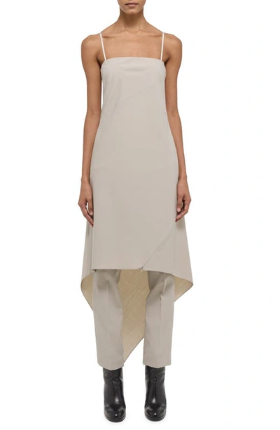 Helmut Lang Women's Wool Asymmetric Midi-dress In Sand