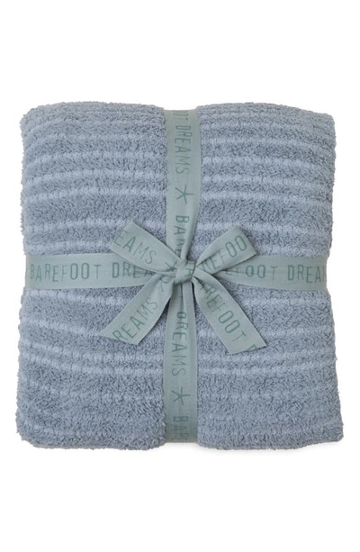 Barefoot Dreams Cozychic™ Grid Throw Blanket In Moonbeam-moonwater