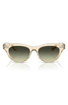 Oliver Peoples Avelin Gradient Acetate Butterfly Sunglasses In Green Gradient