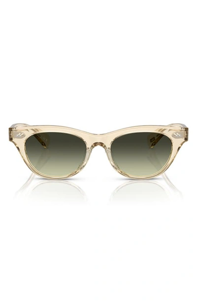 Oliver Peoples Avelin Gradient Acetate Butterfly Sunglasses In Green Gradient