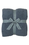 Barefoot Dreams Cozychic Ribbed Throw In Blue Cove