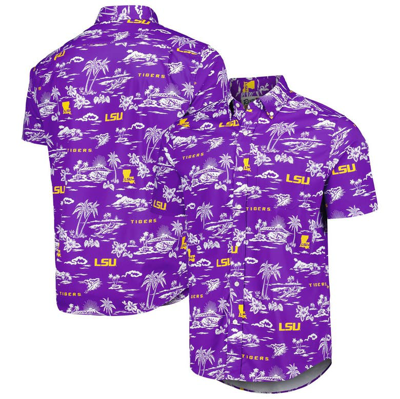 Reyn Spooner Purple Lsu Tigers Classic Button-down Shirt