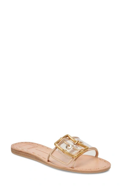 Dolce Vita Dasa Slide Sandal In Crystal Vinyl