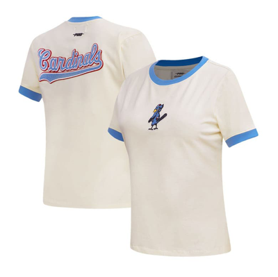Pro Standard Cream St. Louis Cardinals Retro Classic Ringer T-shirt