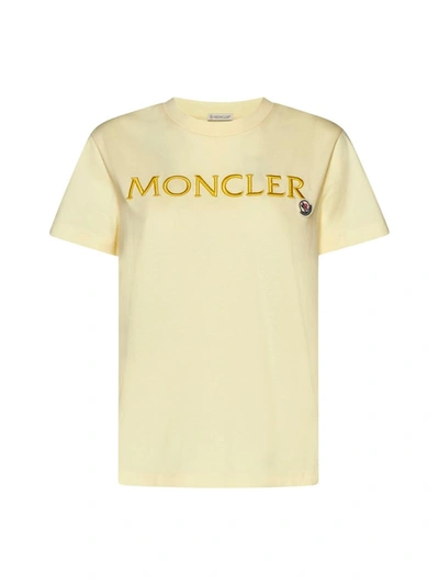 Moncler T-shirts And Polos In Yellow