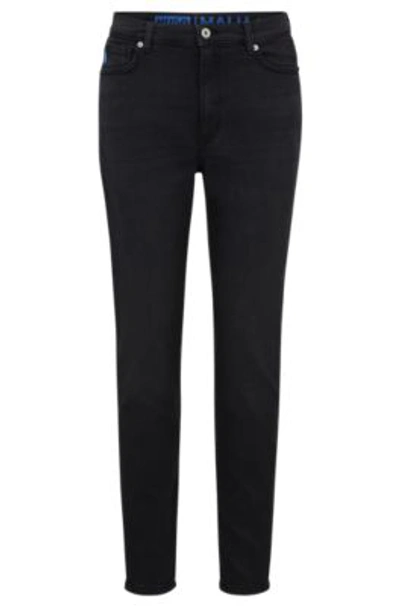 Hugo Skinny-fit Jeans In Black Stretch Denim