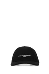Stella Mccartney Stella Mc Cartney Black Cotton Blend Baseball Cap In Black