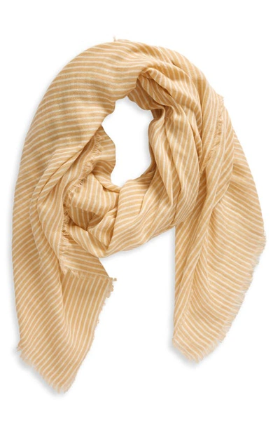 Rag & Bone Astra Stripe Scarf In Orange/white